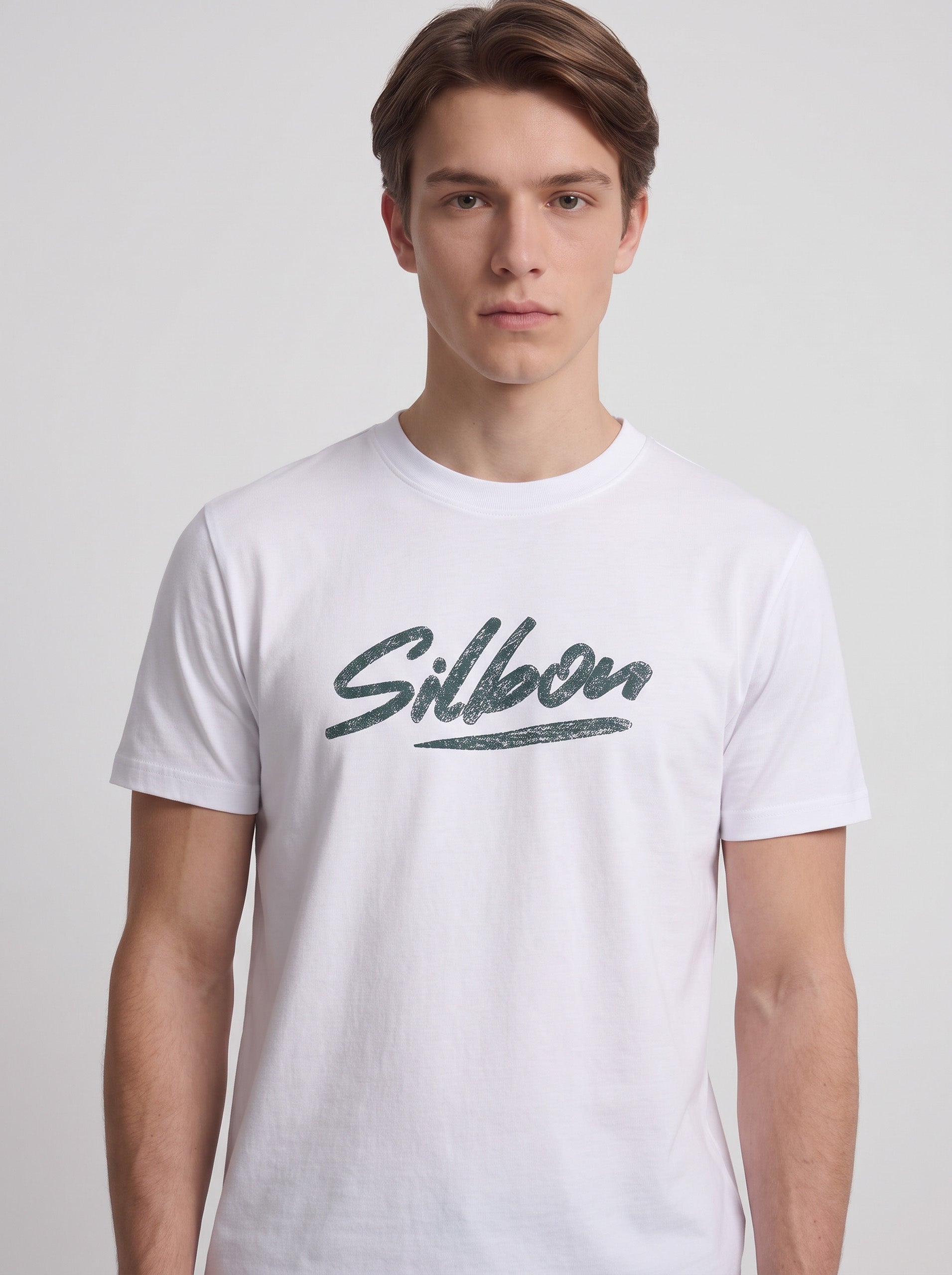 T-shirt Silbon crayon blanche