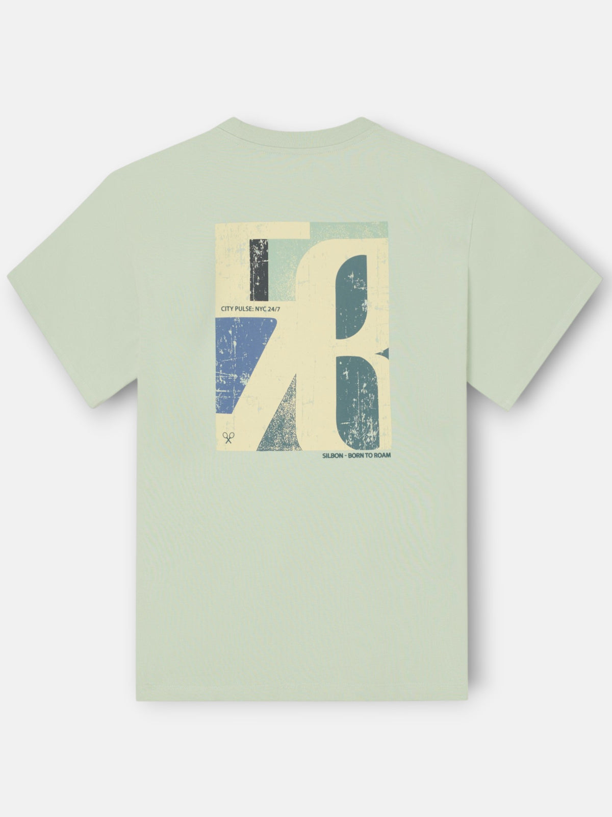 T-shirt coupe décontractée city pulse vert clair