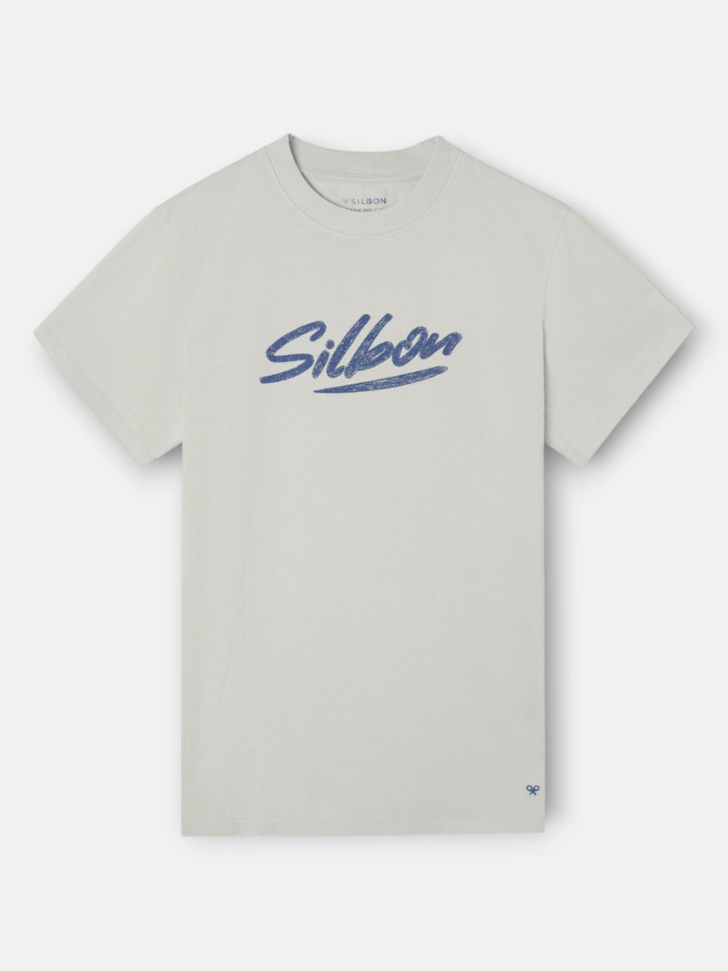 Camiseta silbon pencil gris claro
