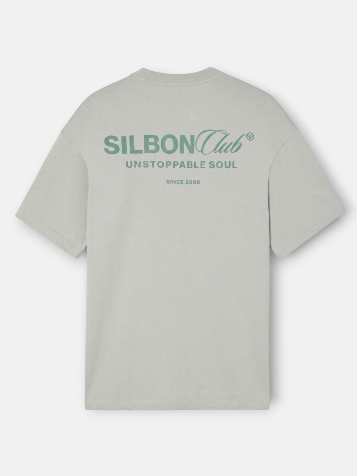 T-shirt coupe décontractée Silbon Club gris