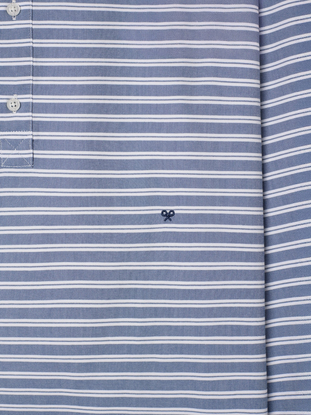 Polera oxford raya horizontal navy