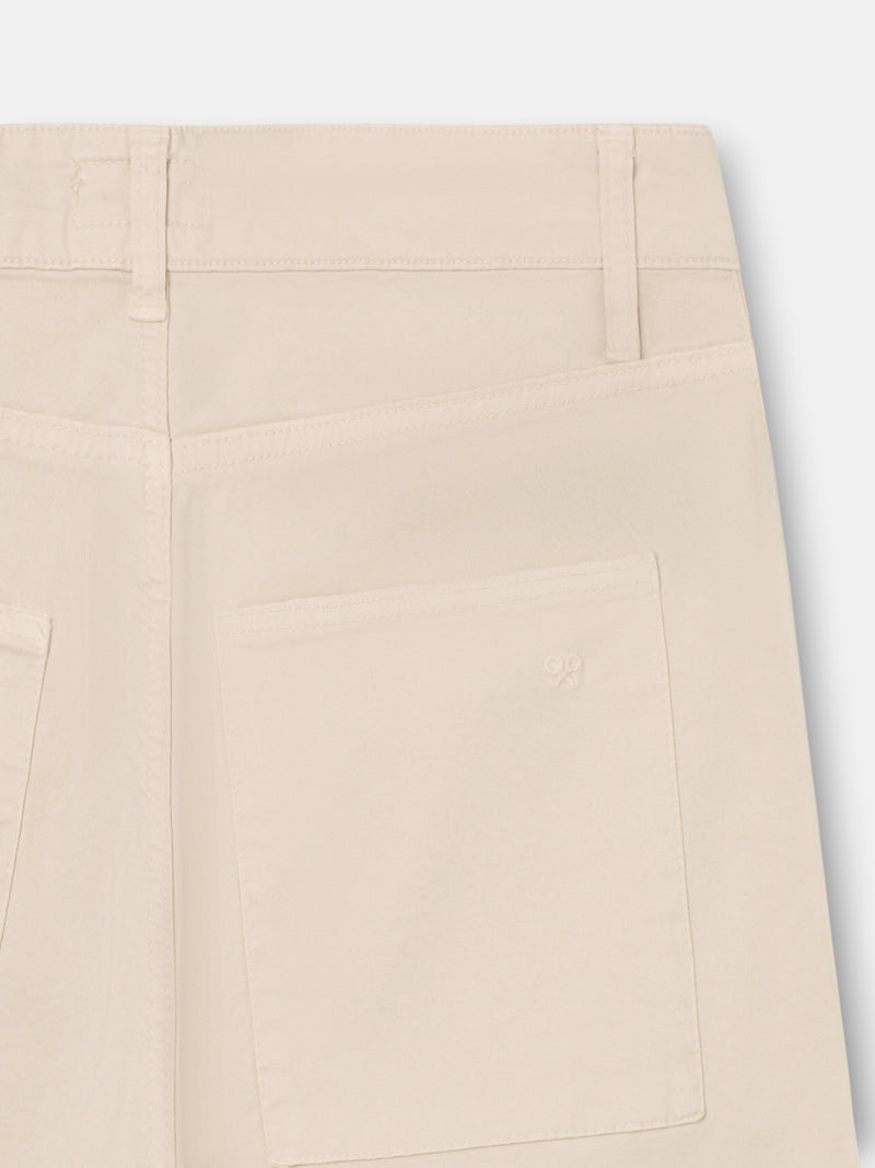 Pantalon sport carpintero parche beige