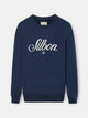 Sweat-shirt coupe décontractée Silbon brodé bleu marine