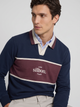 Navy blue young stories polo sweatshirt