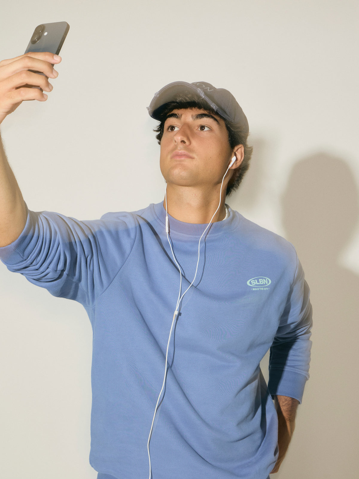 Sweat-shirt slbn works bleu