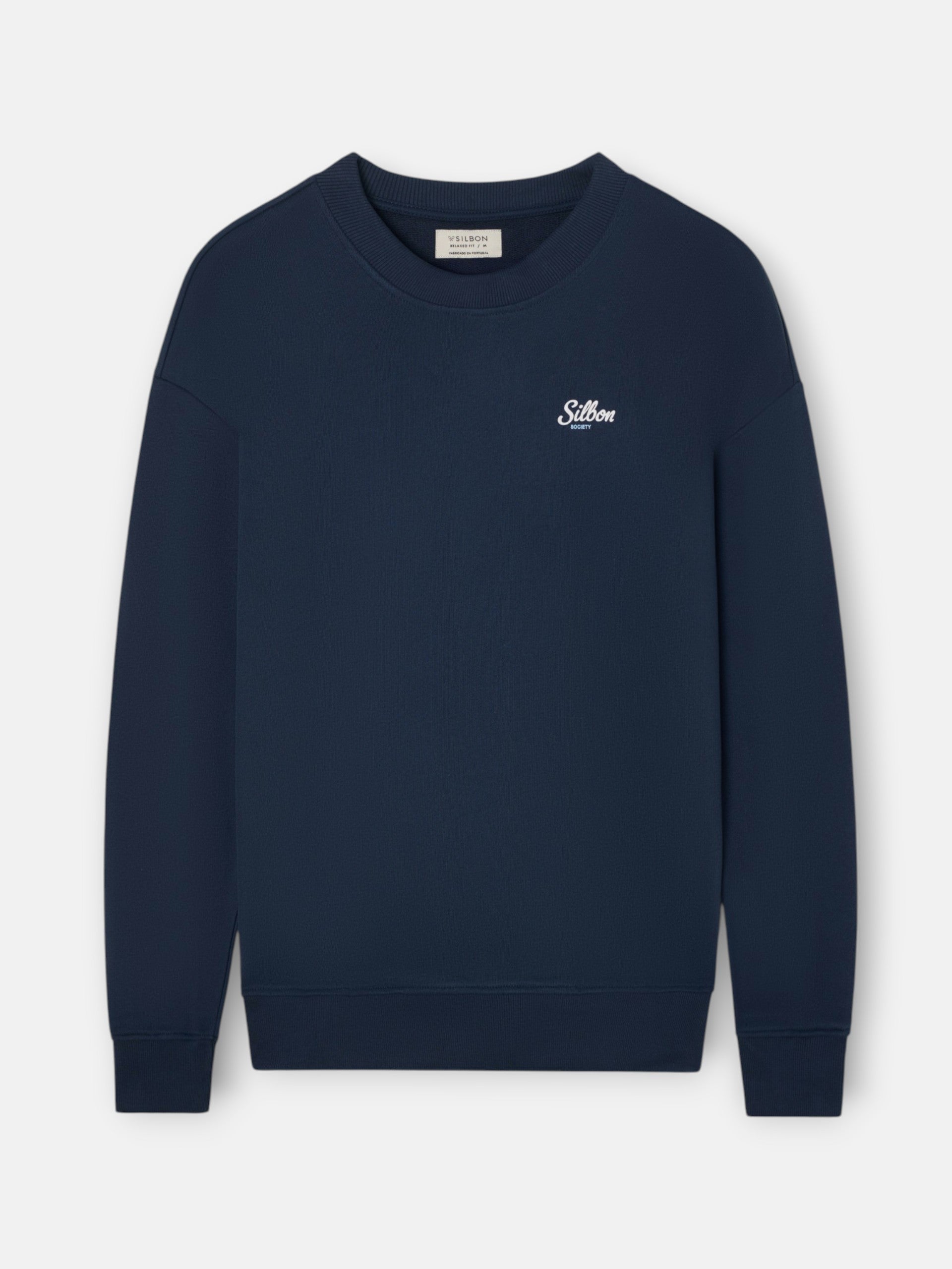 Sudadera relaxed fit silbon society azul