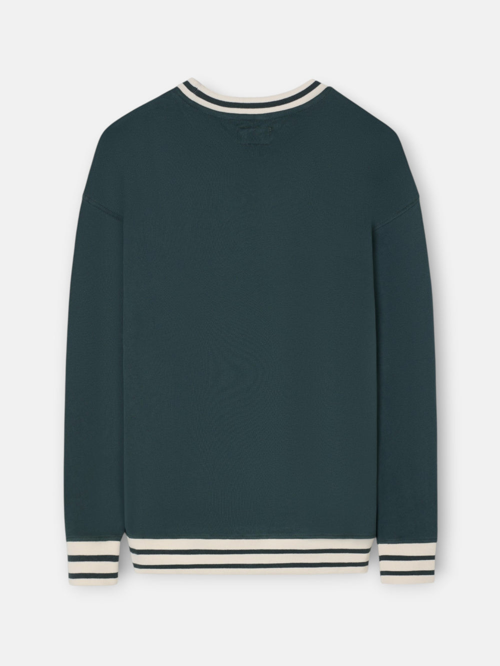 Sudadera relaxed fit retro verde oscuro