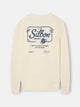 Sudadera relaxed fit silbon society crema