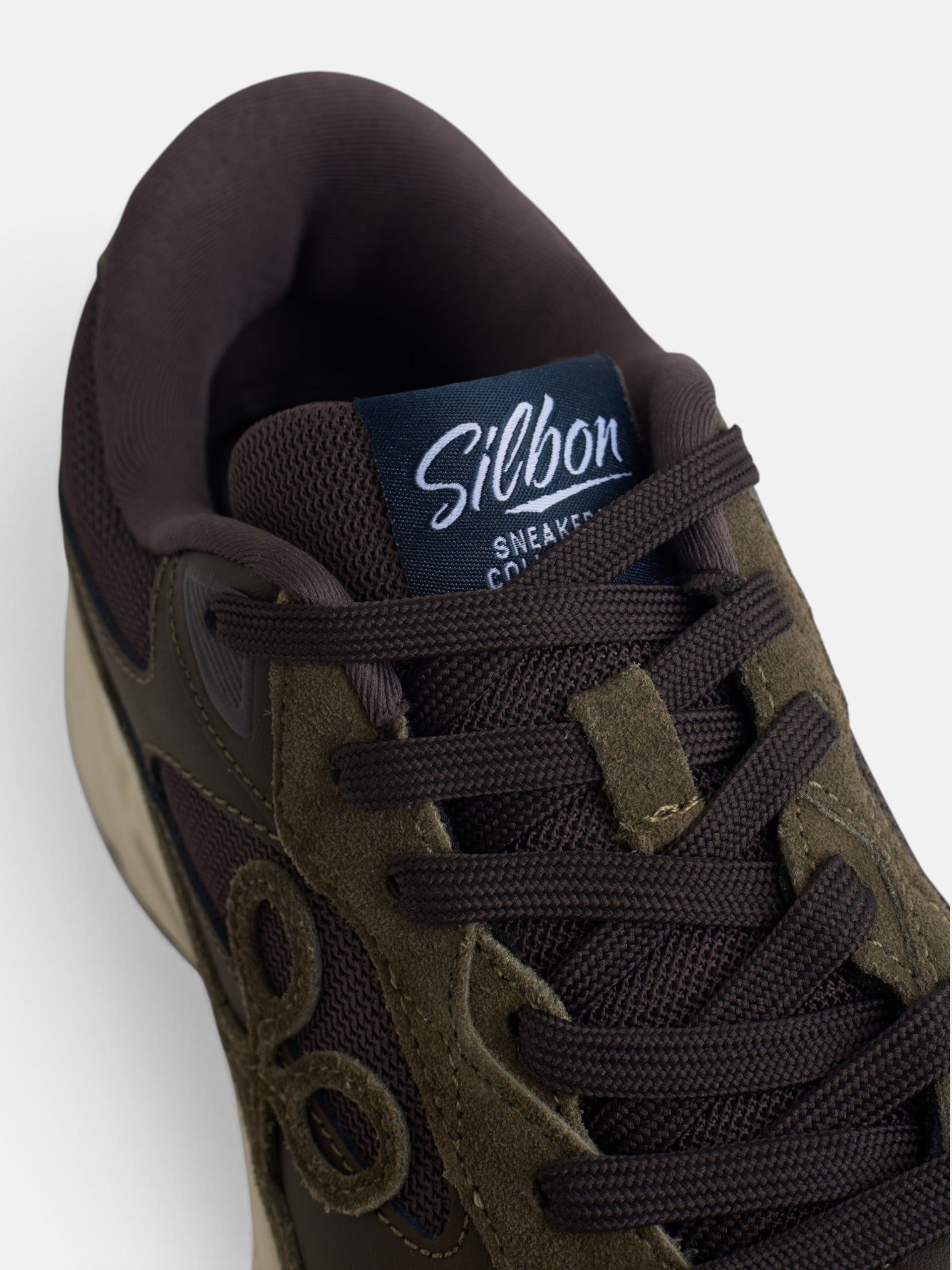 Brown running sneaker