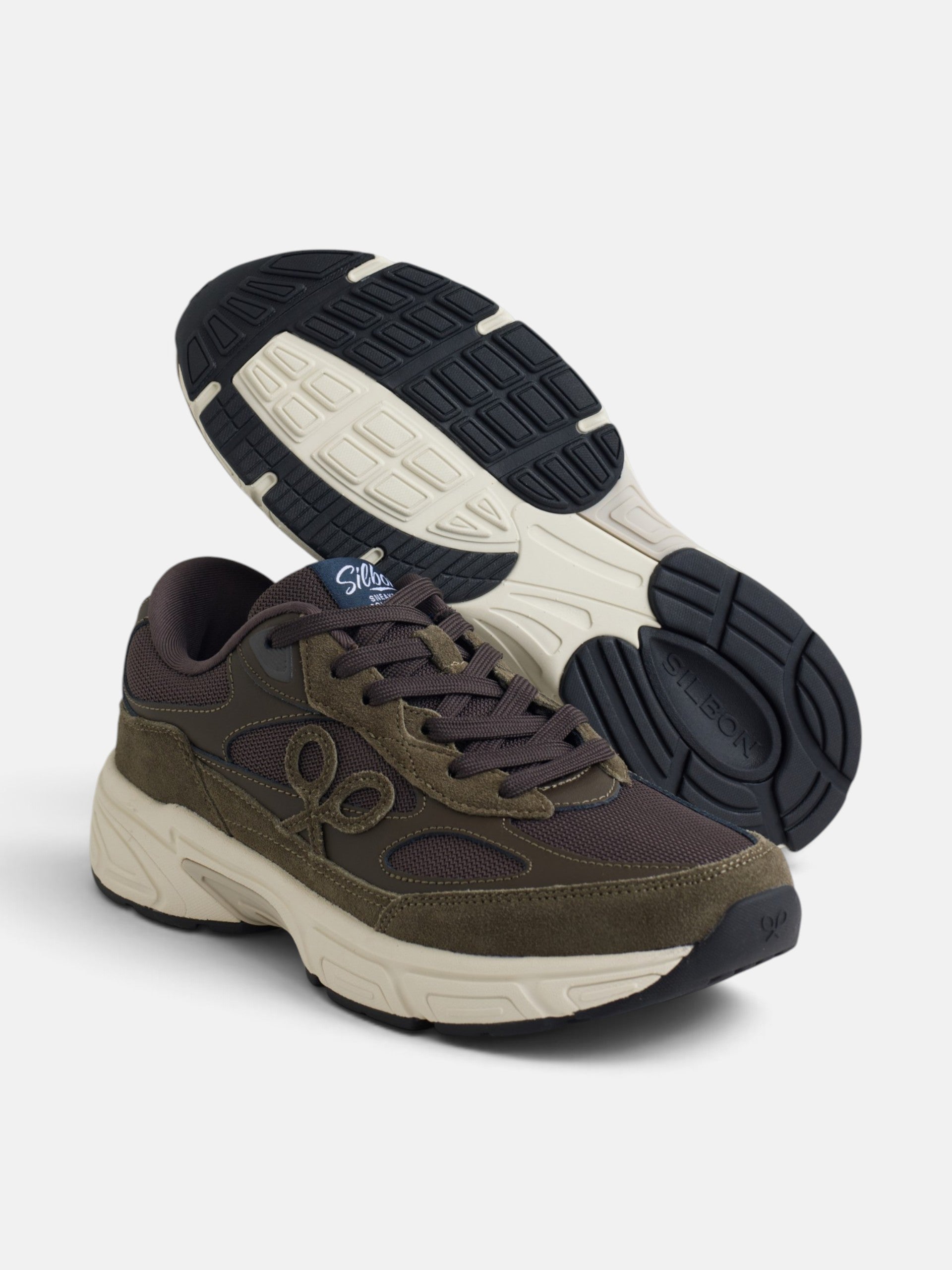 Brown running sneaker