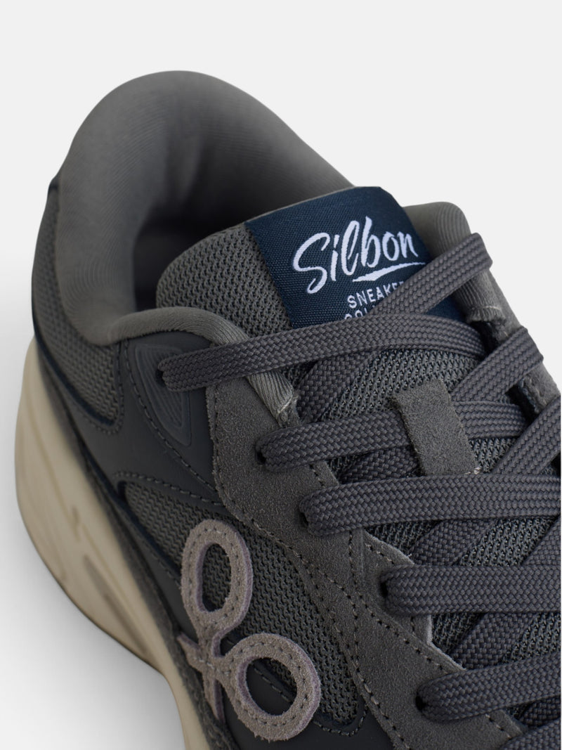 Baskets de course ton gris