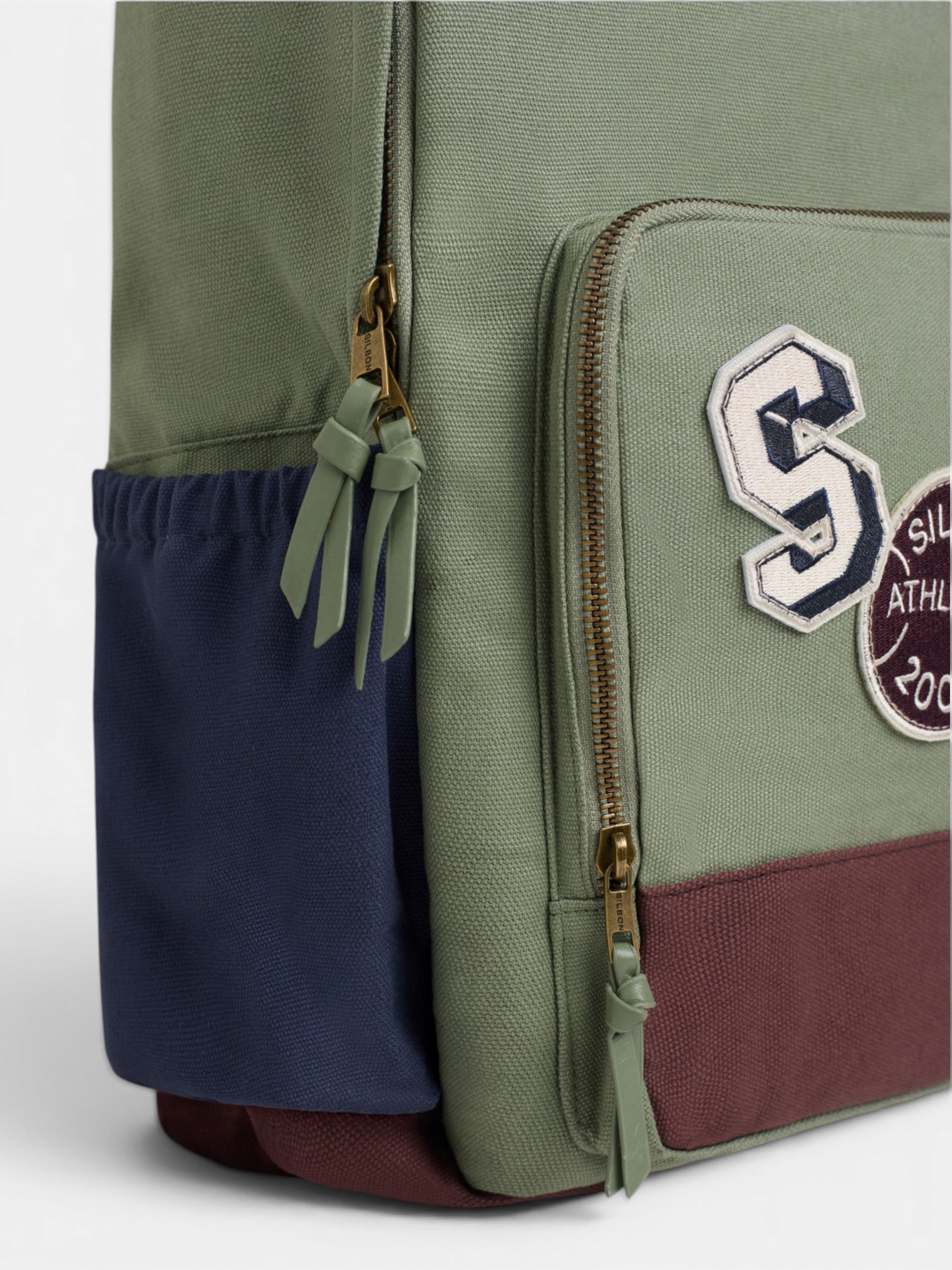 Mochila parches verde