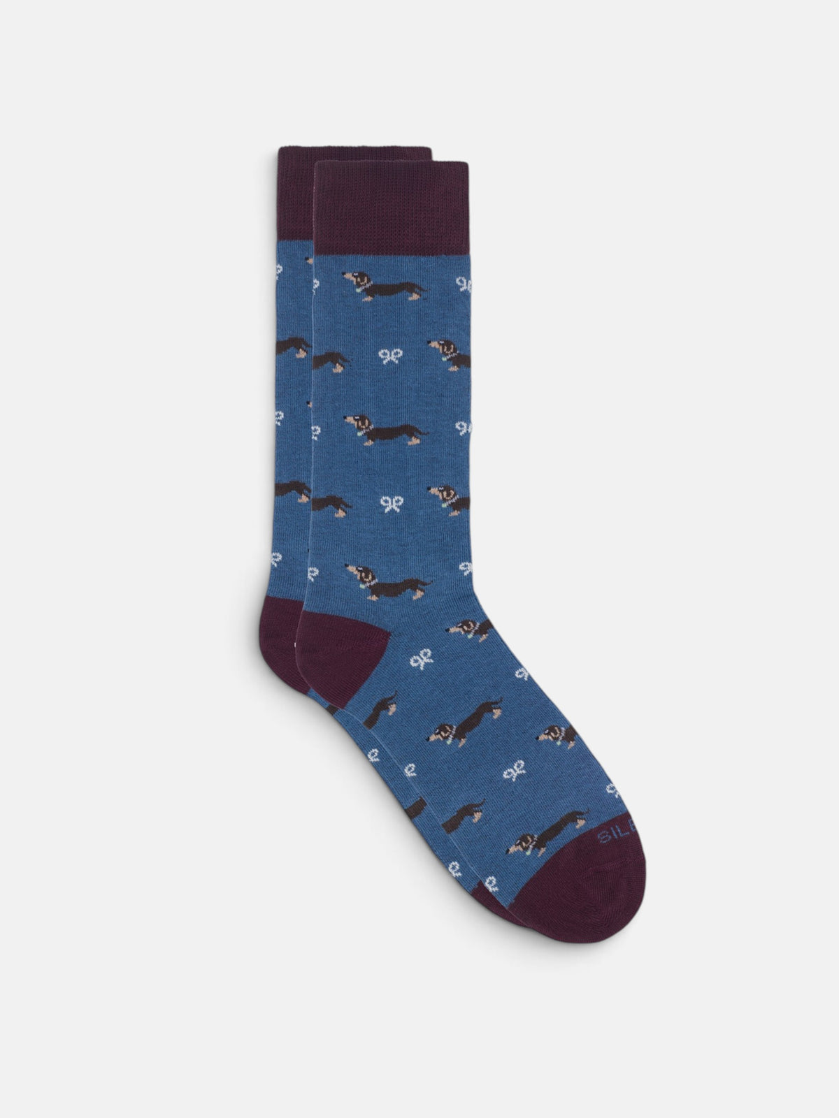 Chaussette Silbon Doggy bleu