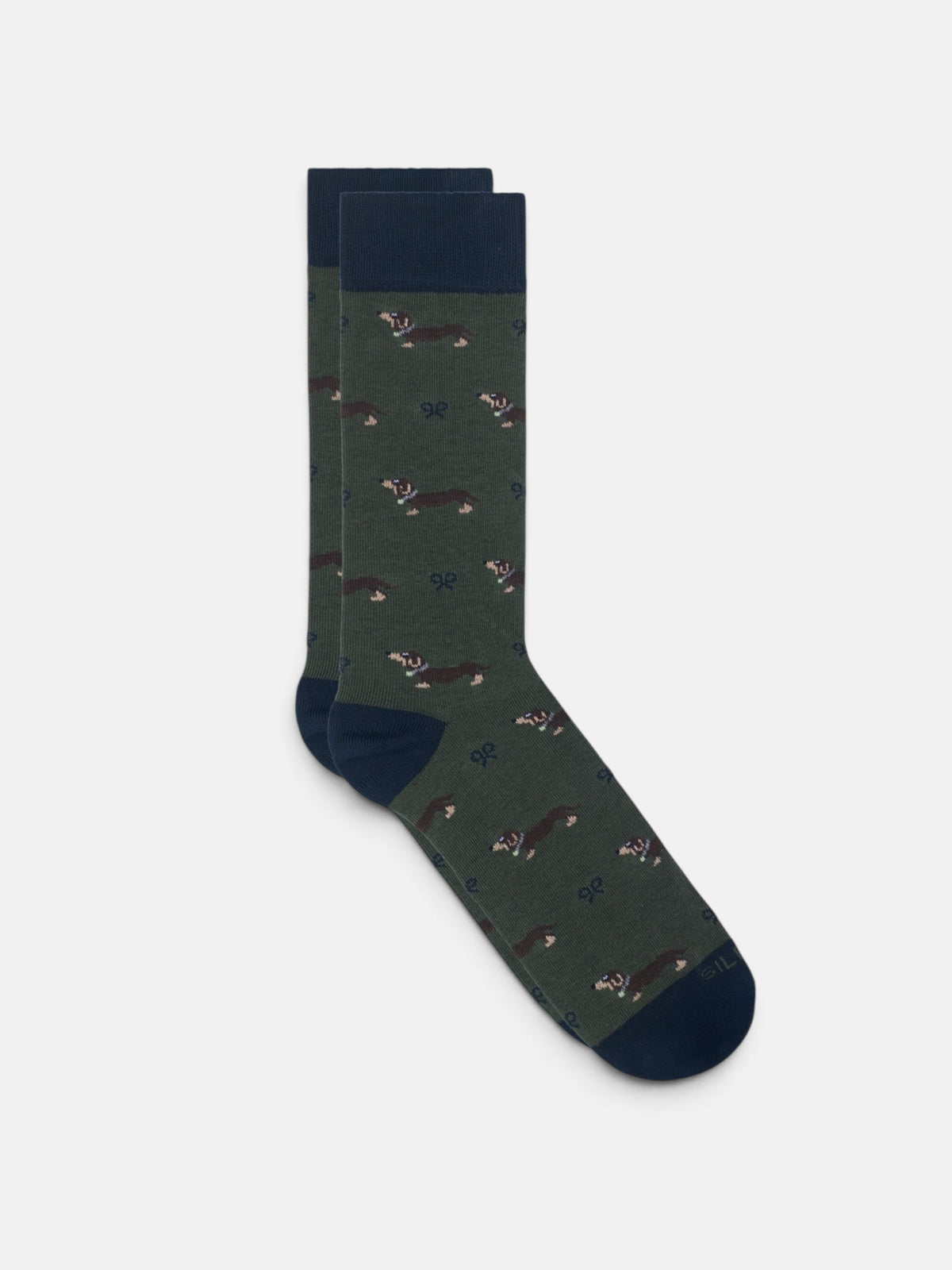 Chaussette Silbon Doggy verte