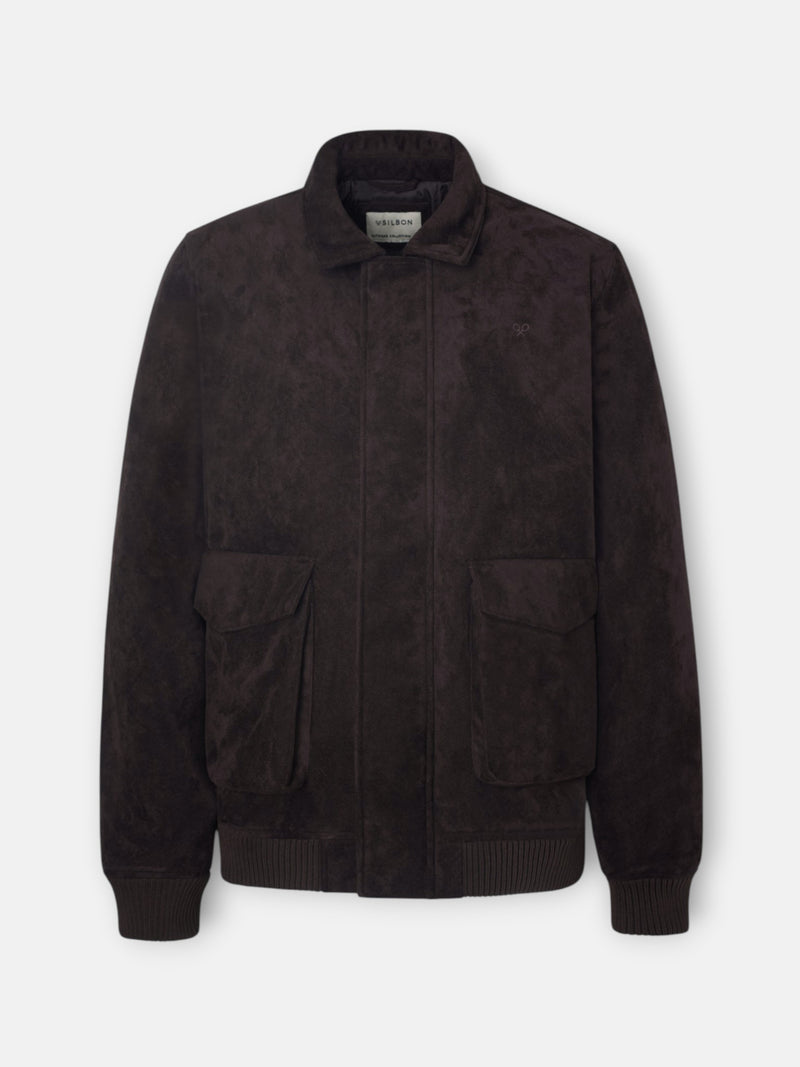 Brown suede jacket