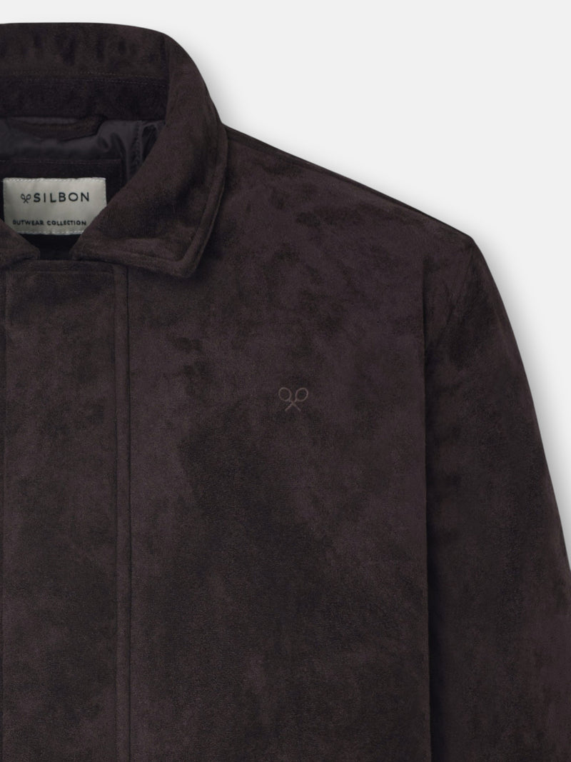Brown suede jacket