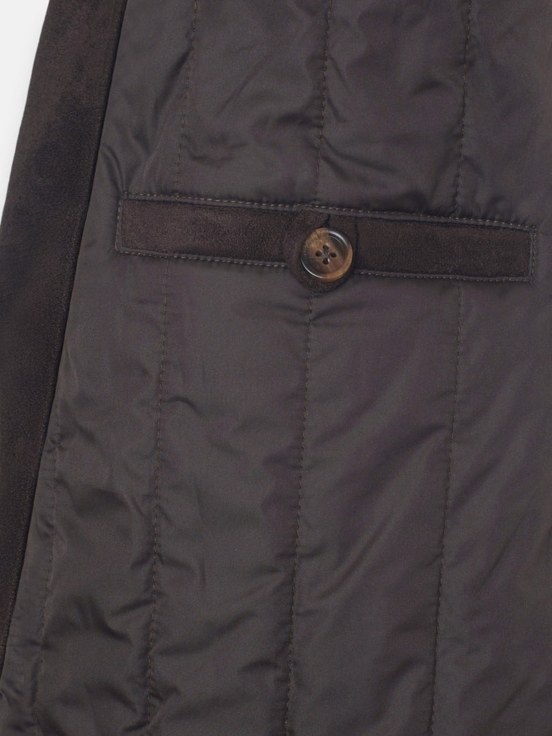 Brown suede jacket