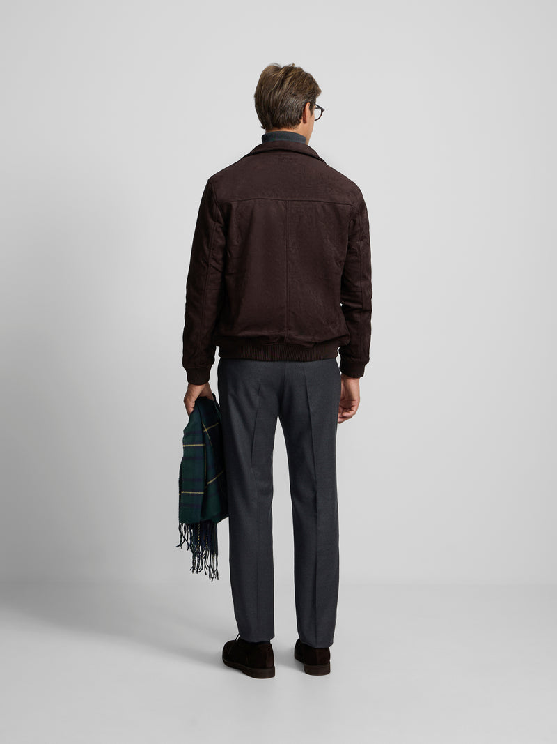 Brown suede jacket