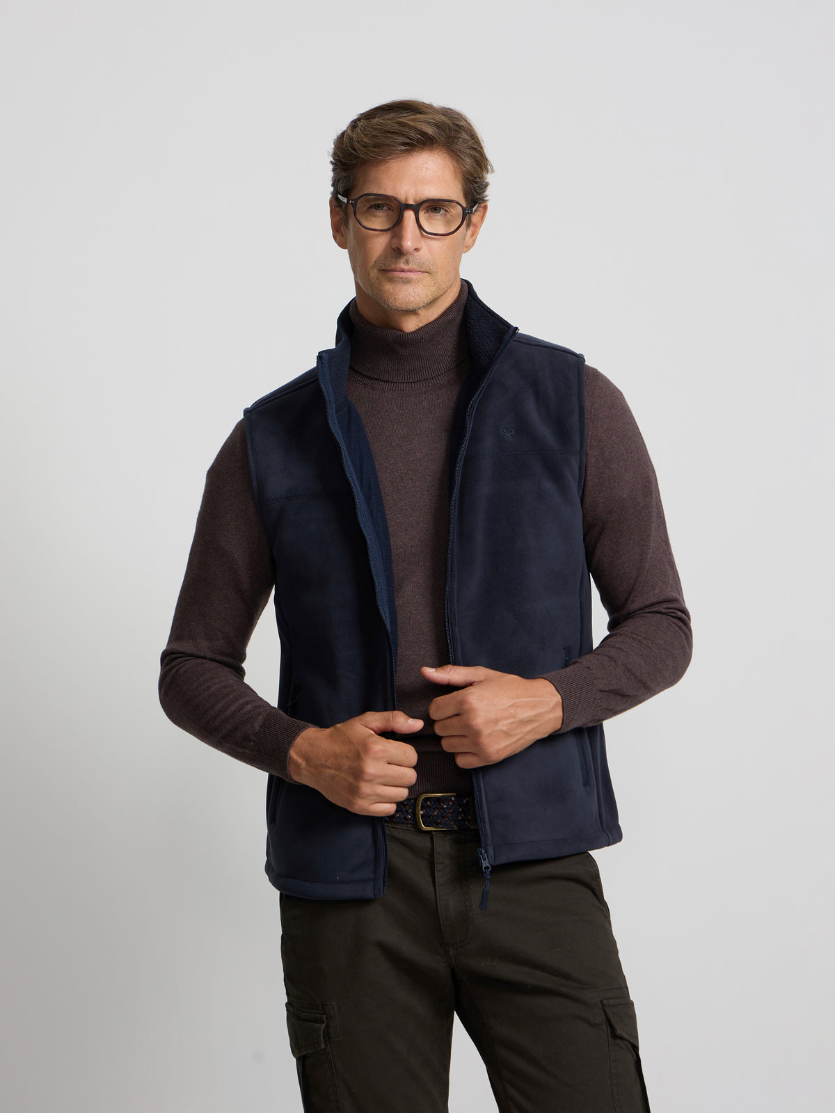 Gilet polaire bleu marine