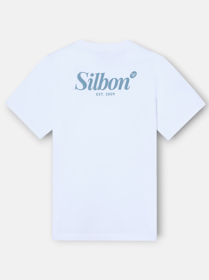 T-shirt Silbon stylo marqueur blanc