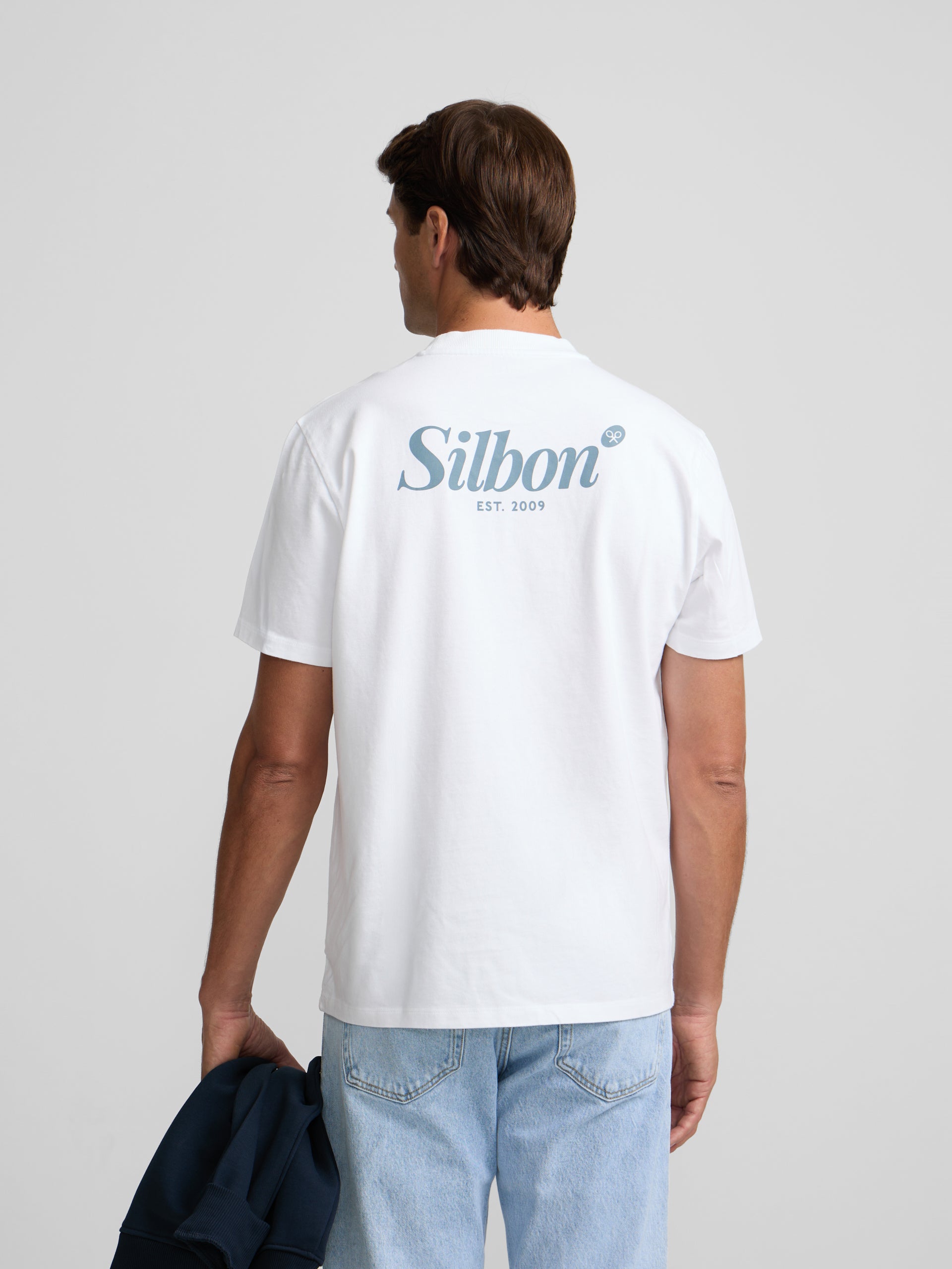T-shirt Silbon stylo marqueur blanc
