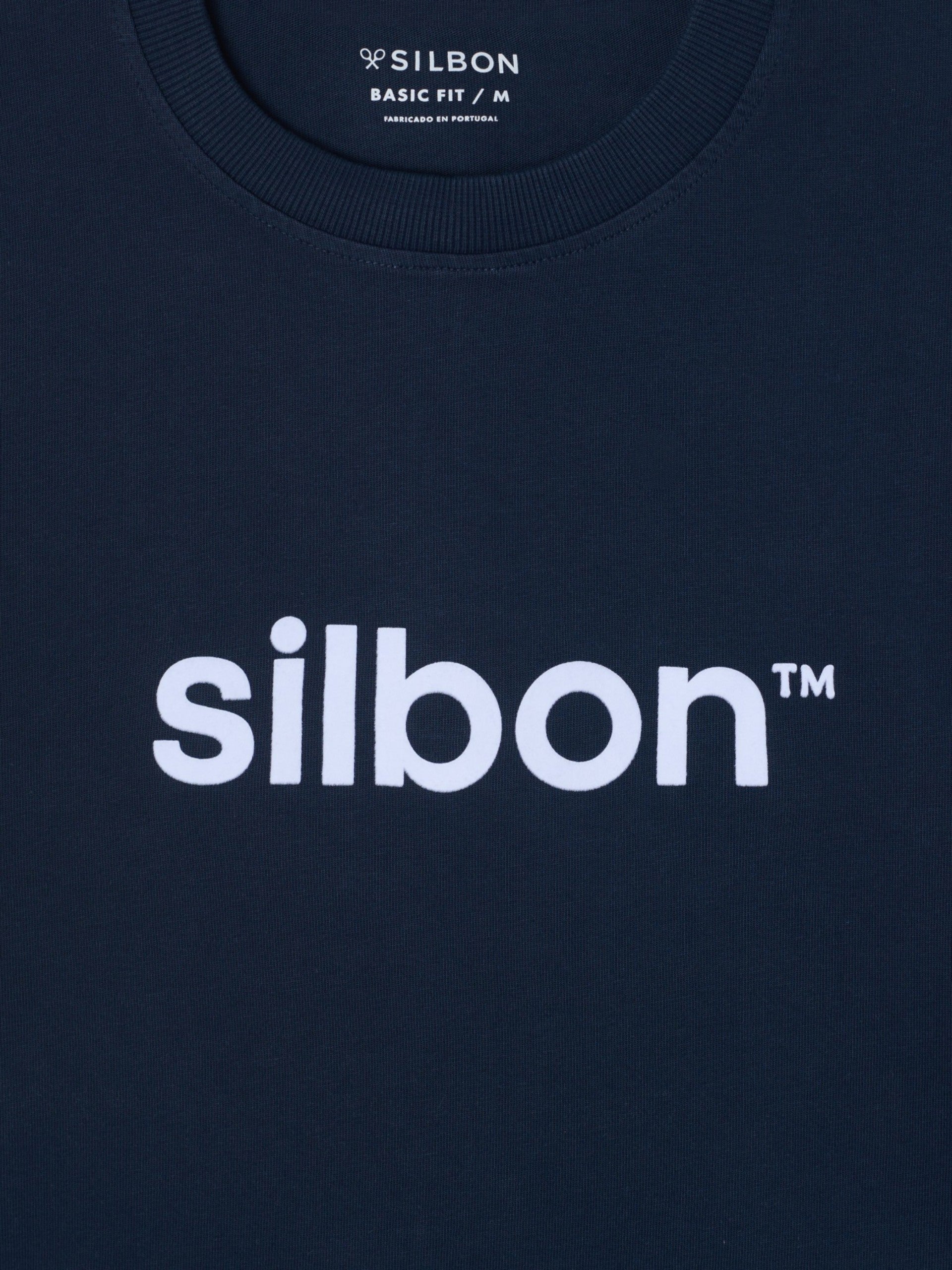 Camiseta Silbon flock azul marino