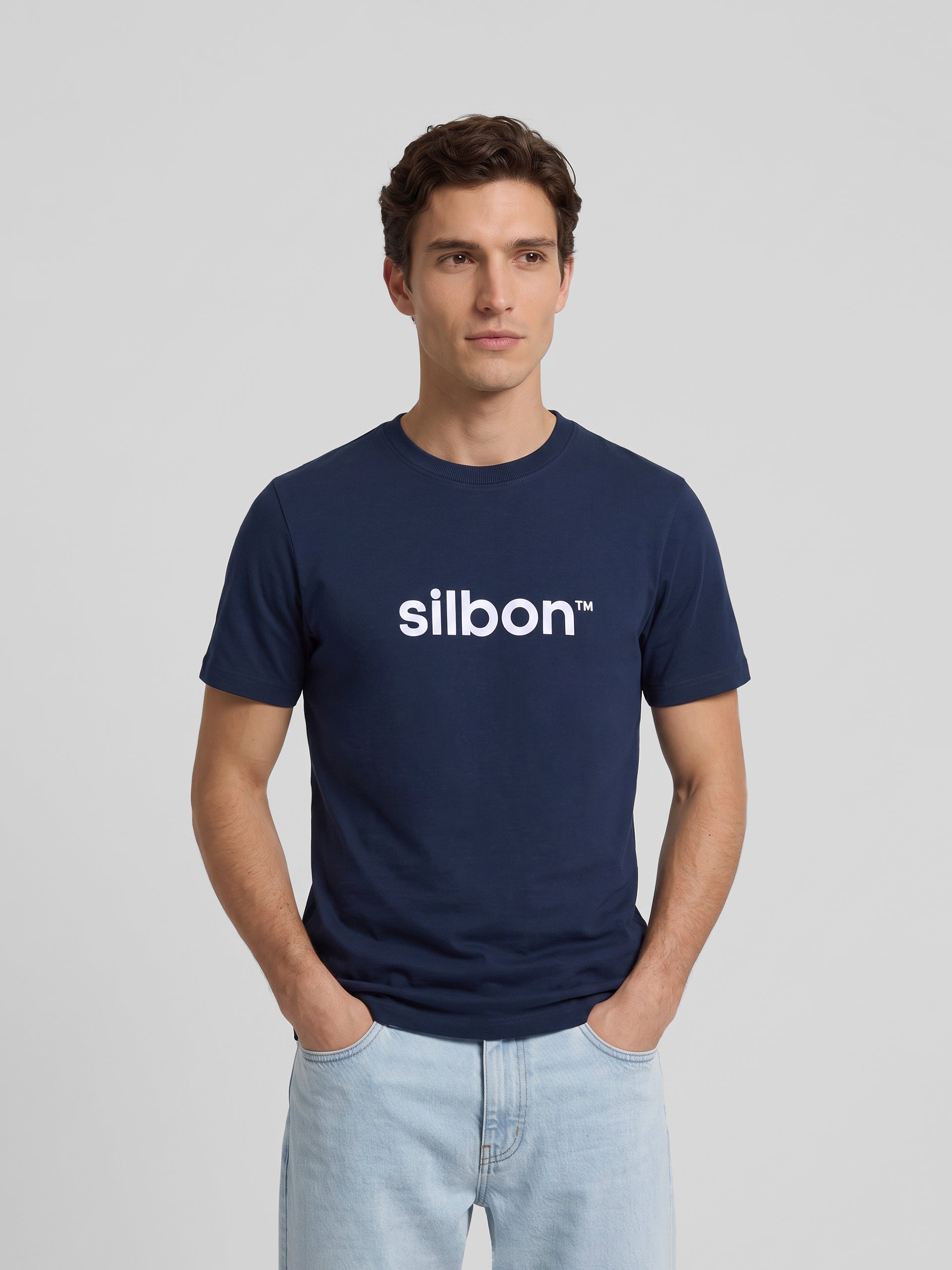 Camiseta Silbon flock azul marino