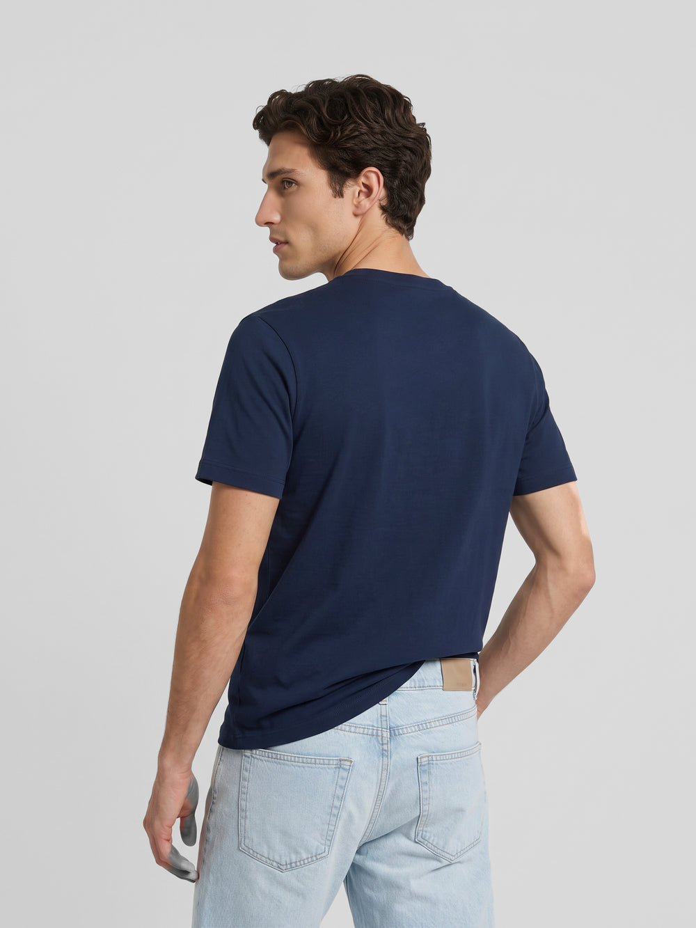 Camiseta Silbon flock azul marino