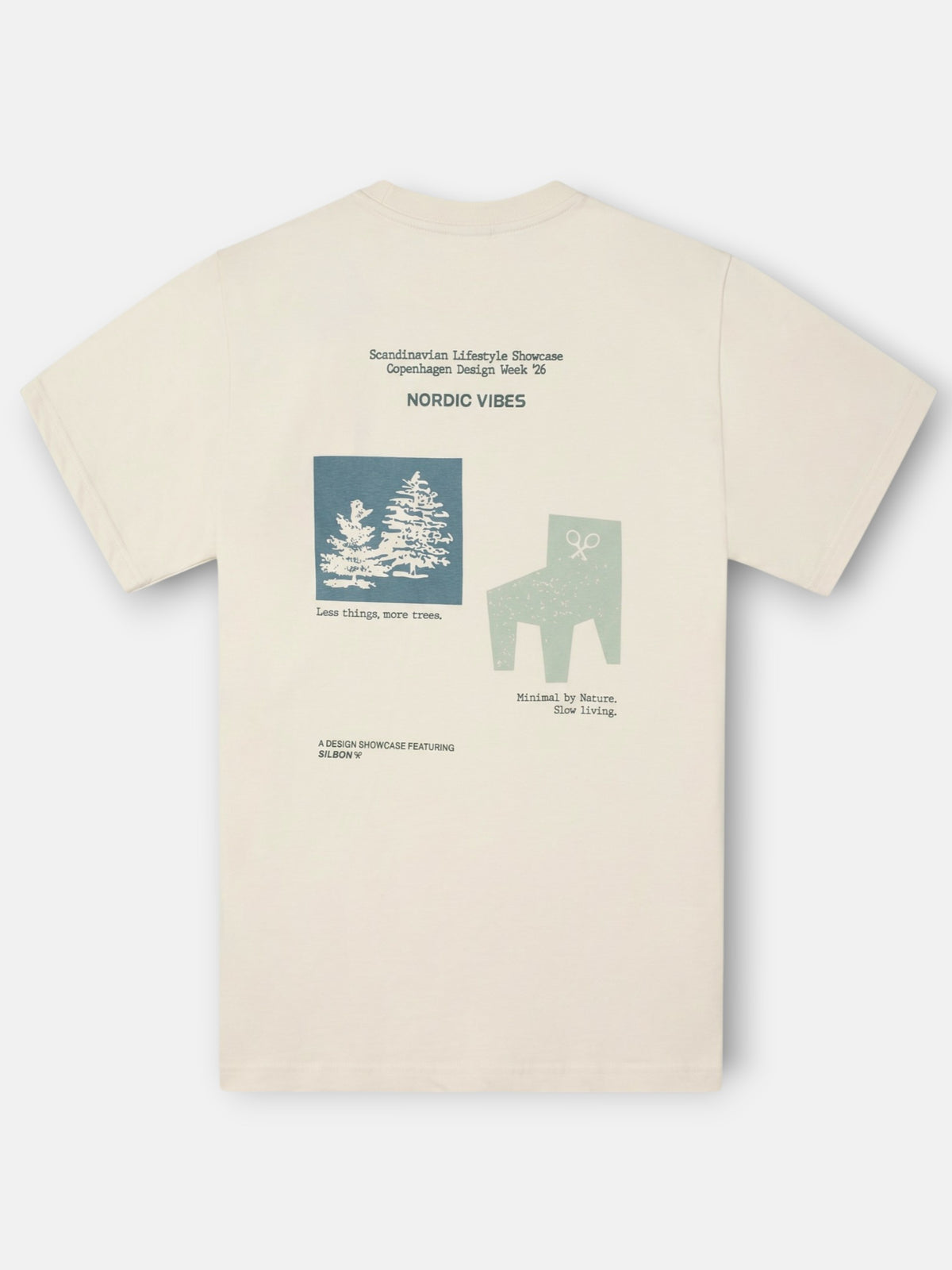 T-shirt nordic vibes crème