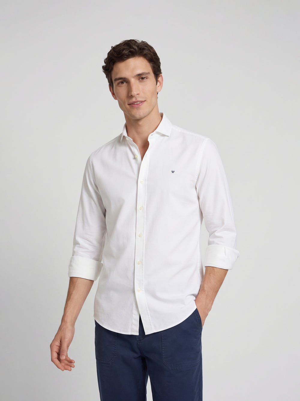 Camisa sport estructura blanca