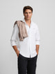 Camisa sport pique blanco
