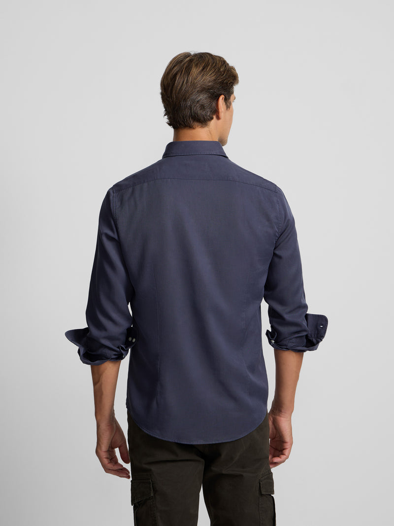 Chemise sport soft bleu marine