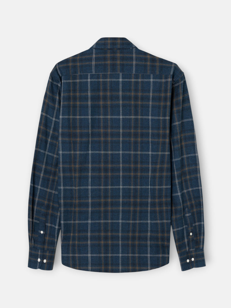 Camisa sport warm cuadro tartan navy