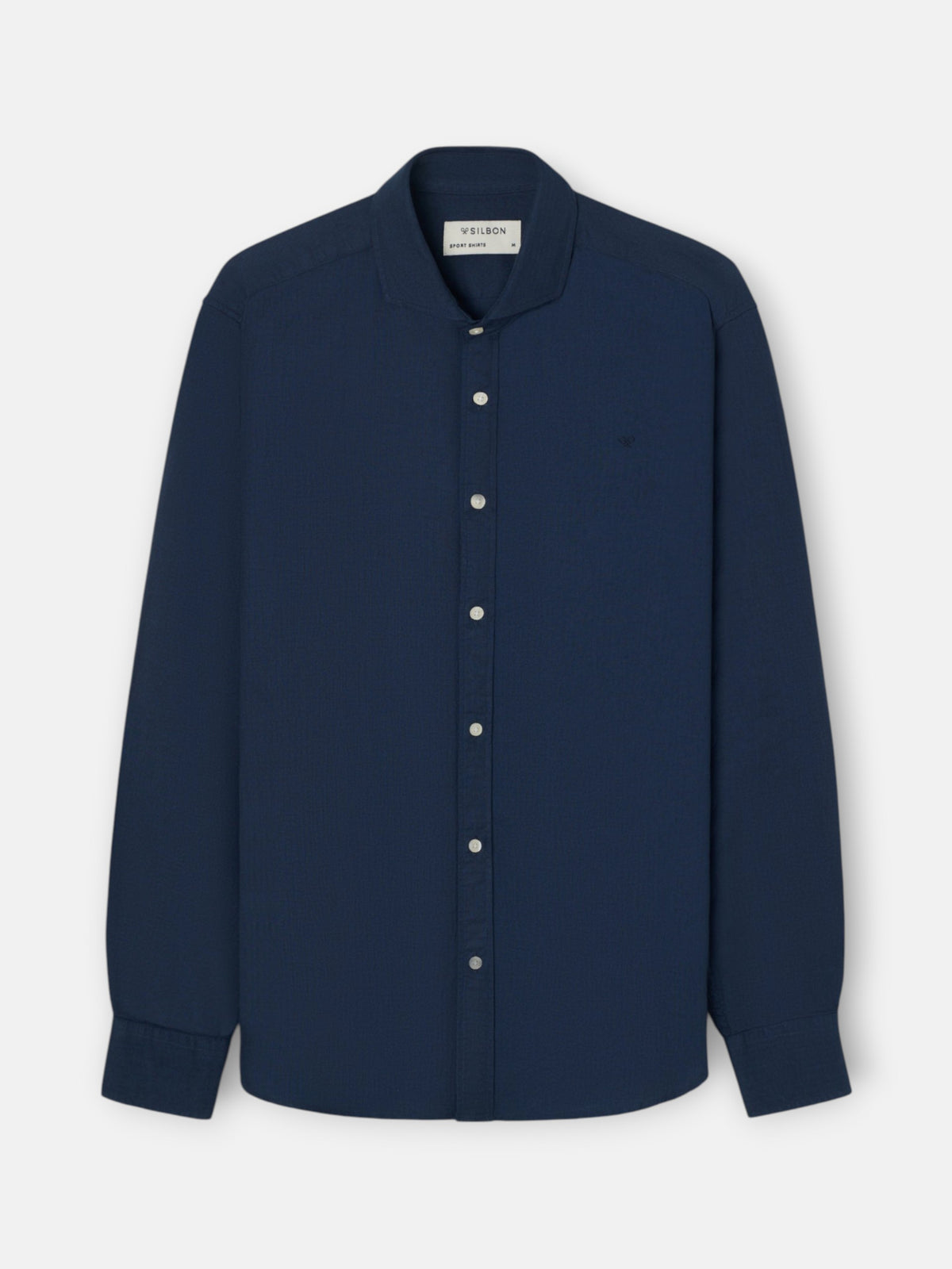 Camisa sport espinha azul-marinho