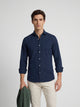 Navy pique sport shirt