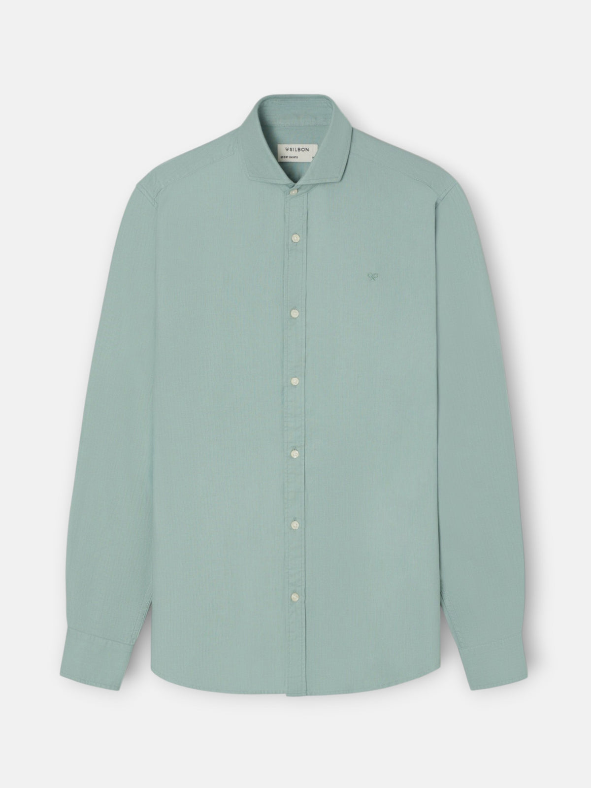 Chemise sport à chevrons verte
