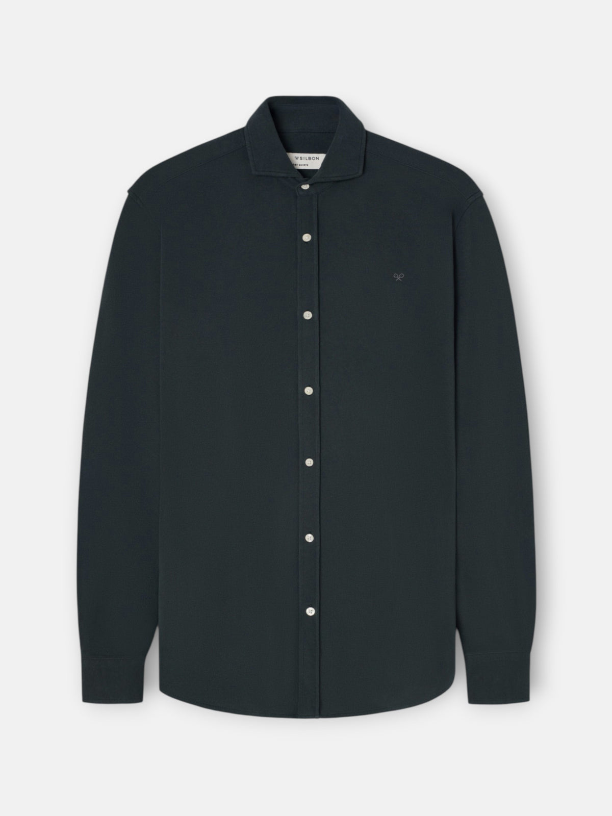 Camisa sport piqué verde escuro
