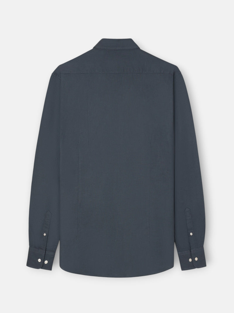 Grey herringbone sport shirt