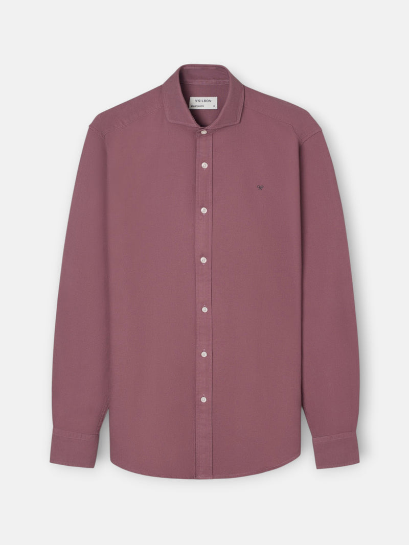 Chemise sport structurée bordeaux