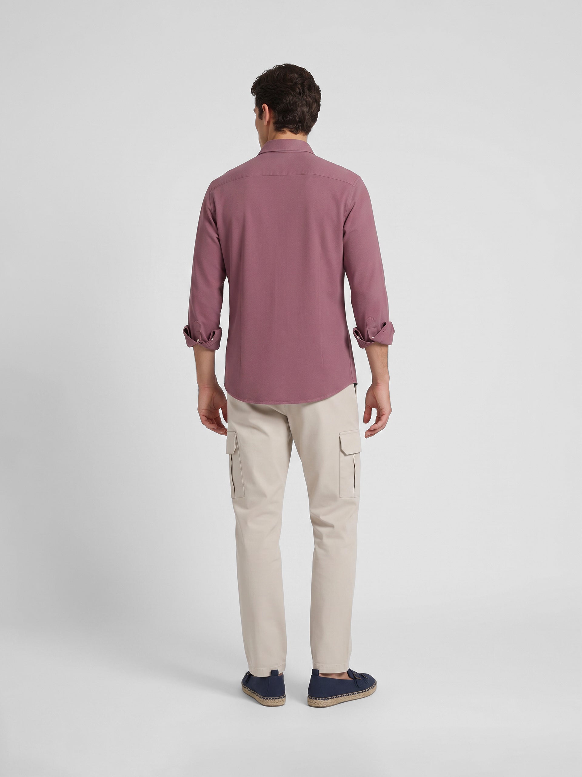 Burgundy structured sport shirt