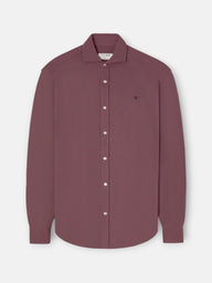 Chemise sport piqué bordeaux