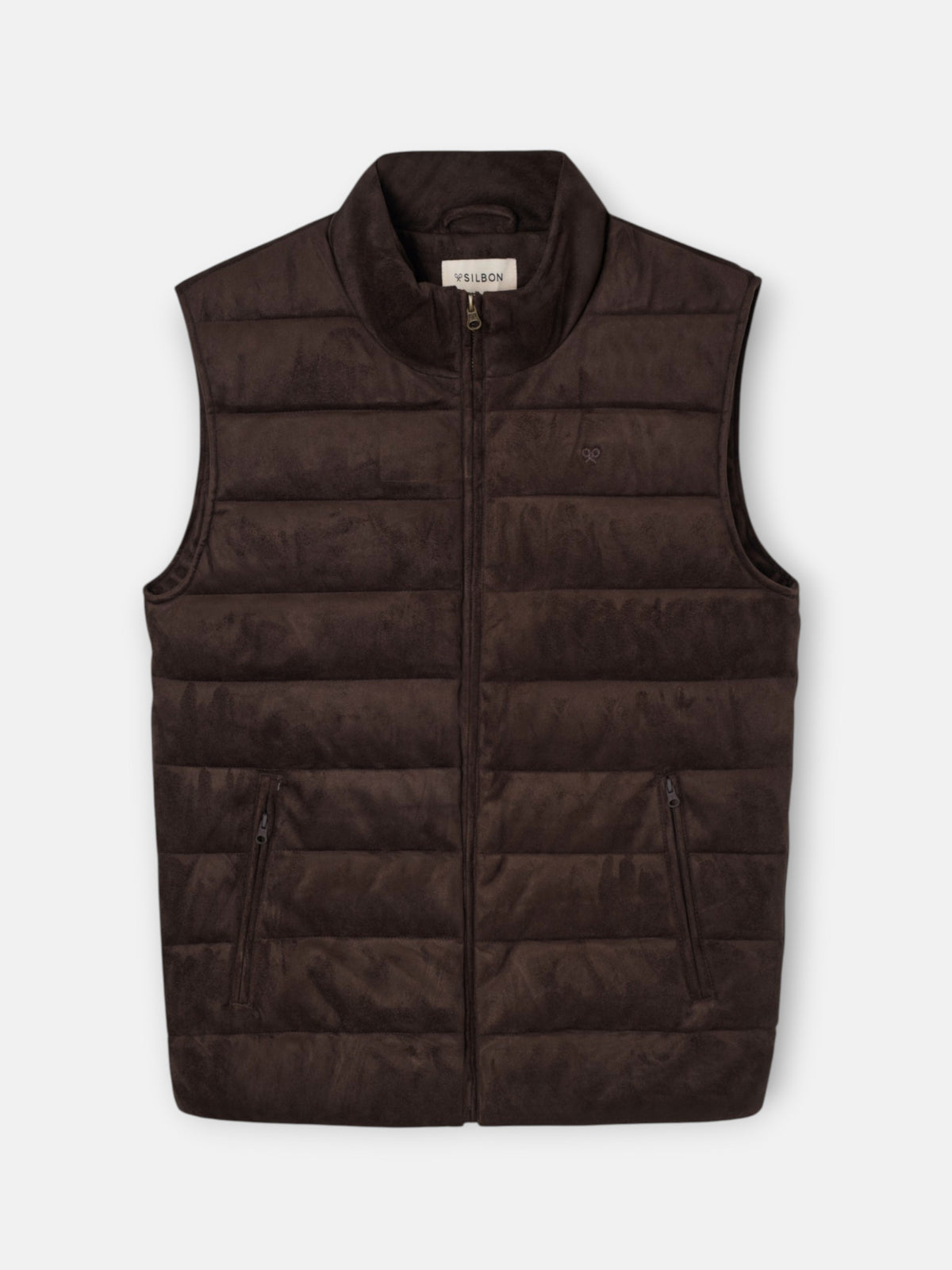Gilet en daim marron
