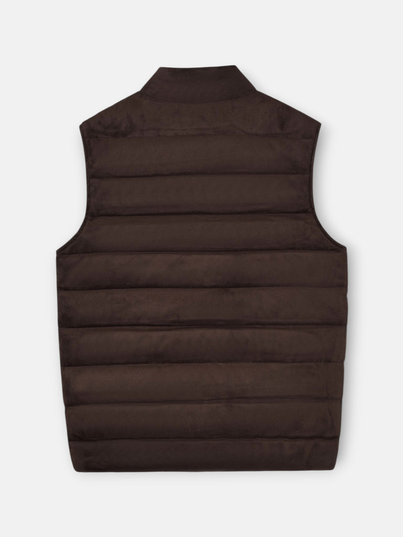 Chaleco serraje marron