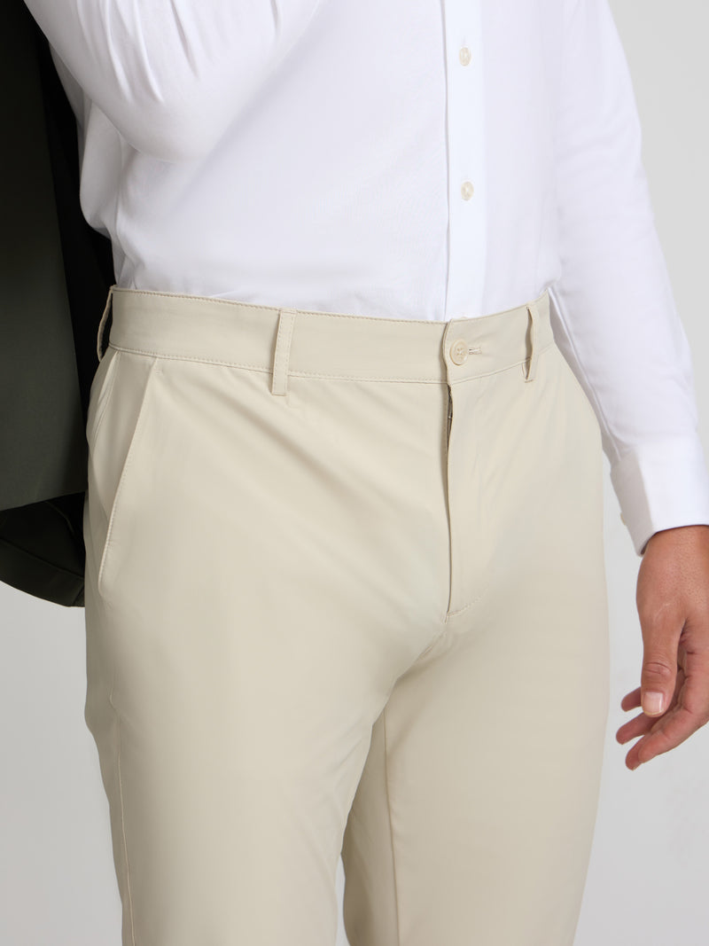 Pantalon chino sport technique beige