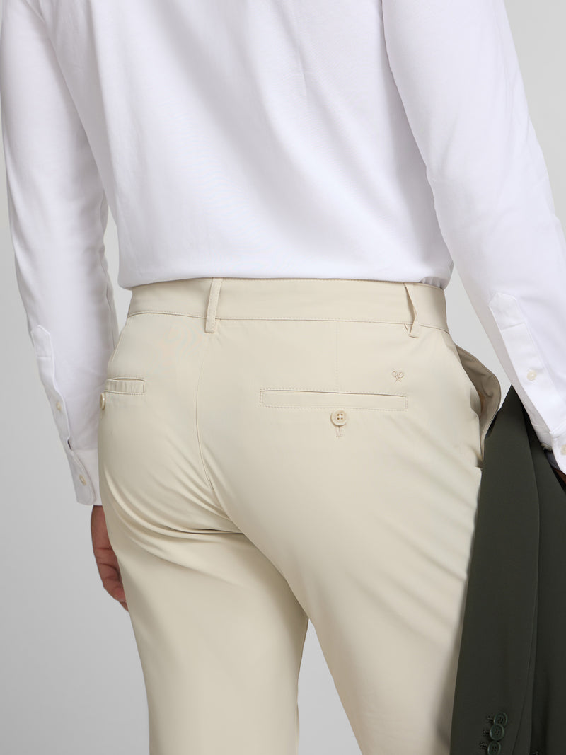 Pantalon chino sport technique beige