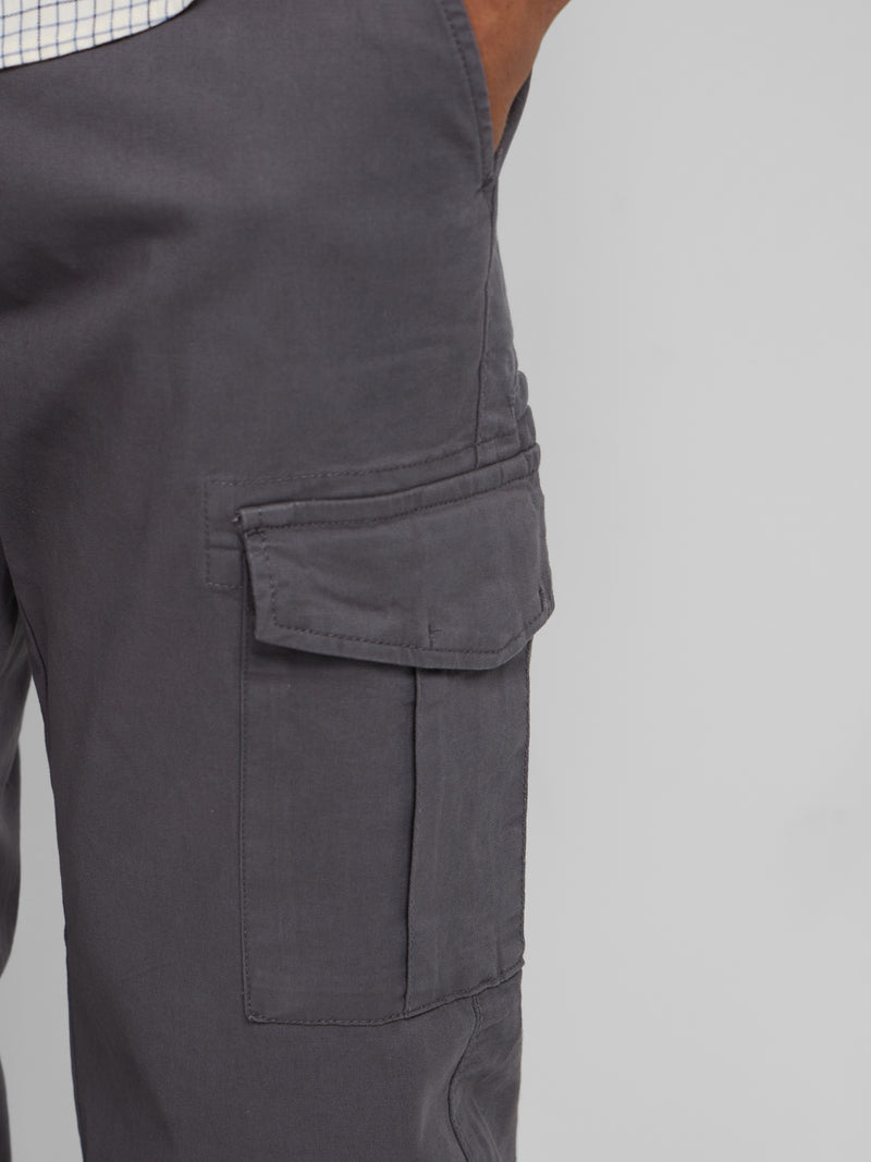 Pantalon sport jogger cargo gris marengo