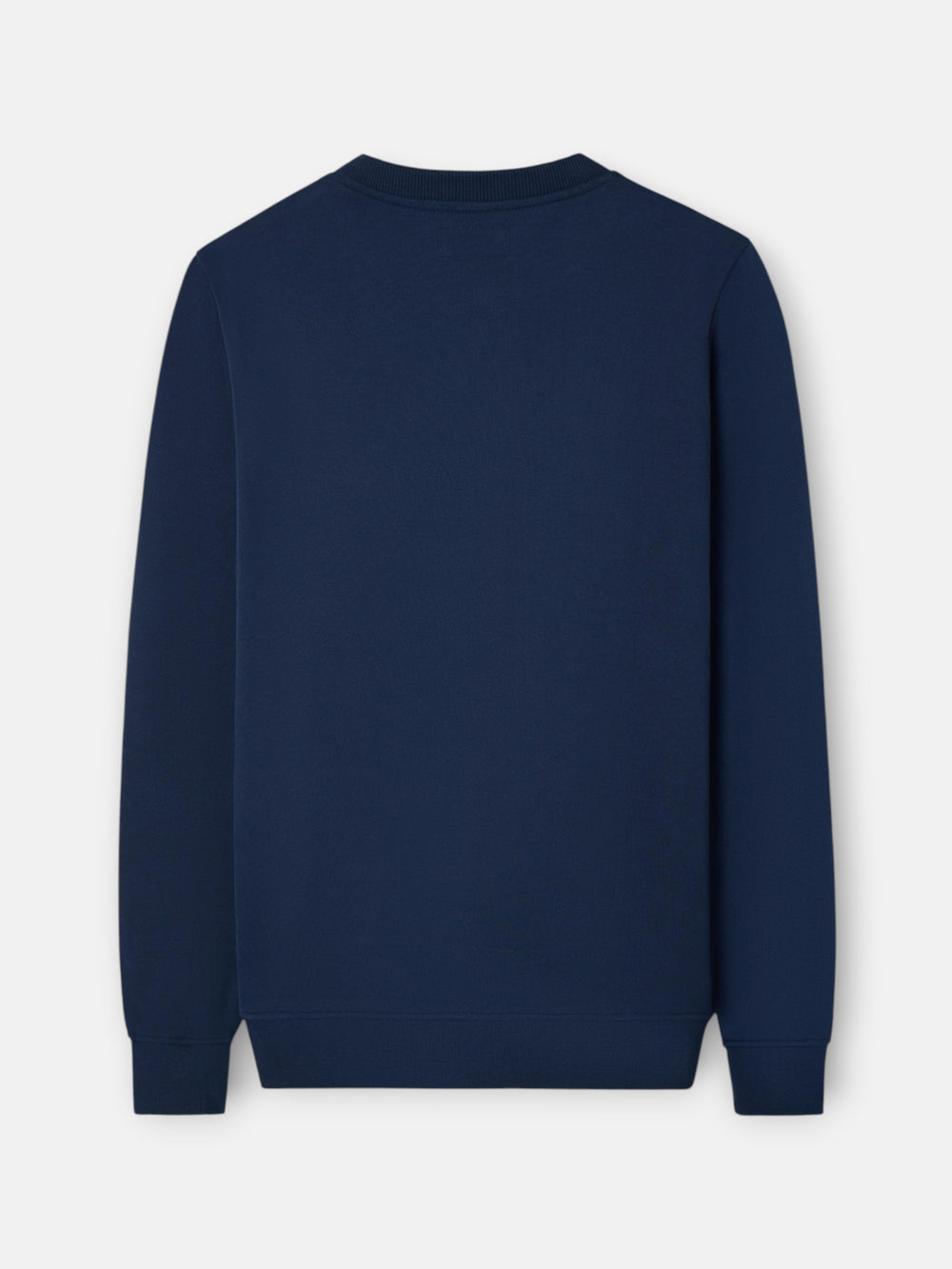 Sweat-shirt Silbon flock bleu marine