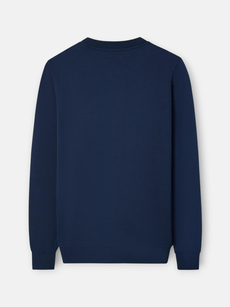 Sudadera Silbon flock azul marino