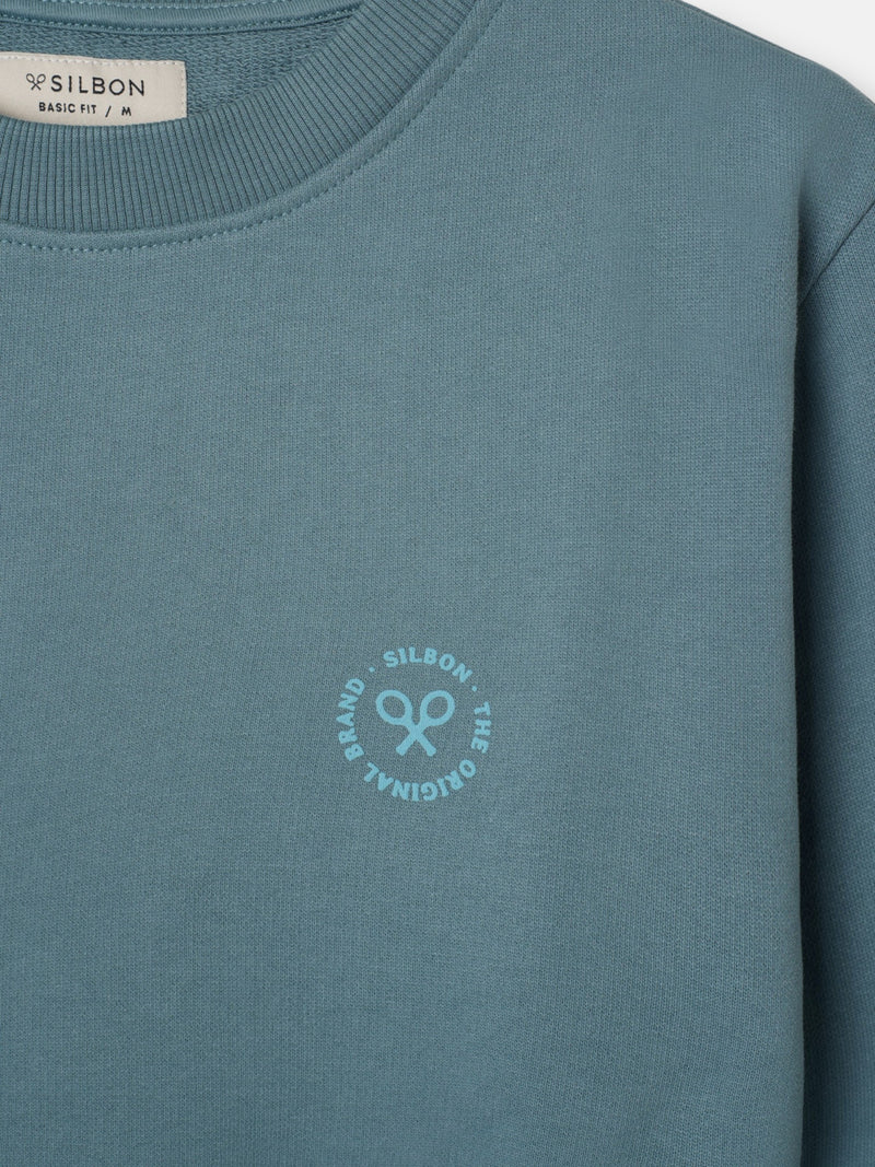Sweat-shirt traveller club pétrole