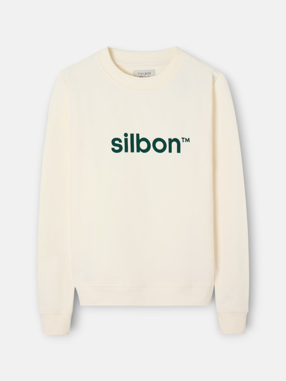 Sudadera Silbon flock crema